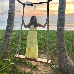 Yellow Maxi Dress. Size 6